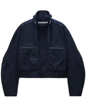 Alexander Wang Cropped Cargo Jacket - Blue