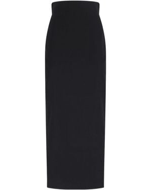 Rick Owens High-Waist Midi Skirt - Black