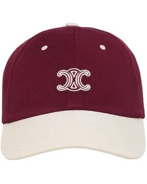Celine Triomphe Richelieu Cap - Red