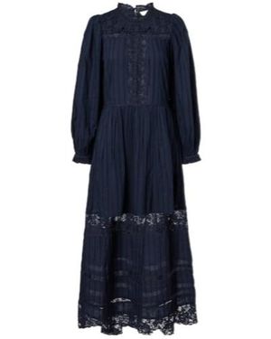 Ulla Johnson Lace Long-Sleeved Dress - Blue