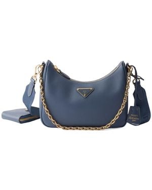 Prada Re-Edition 2005 Saffiano Leather Bag - Blue