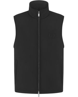 Dior Cd Icon Zipped Vest - Black