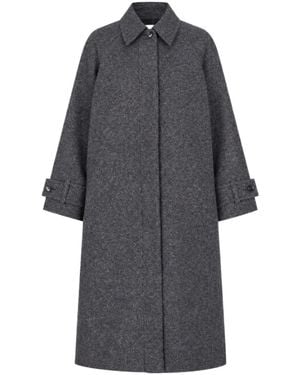 Samsøe & Samsøe Pointed Collar Coat - Grey
