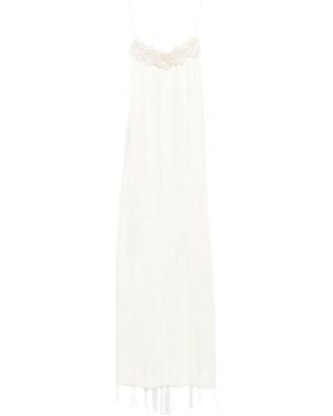 Jil Sander Double-Strap Long Dress - White