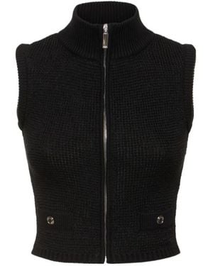 Alessandra Rich Knit Vest - Black