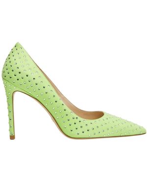 Stuart Weitzman Swarovski Crystal-Embellished Court Shoes - Green