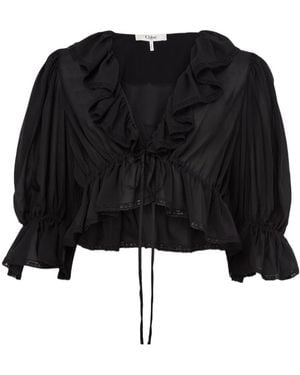 Chloé Long-Sleeved Blouse - Black