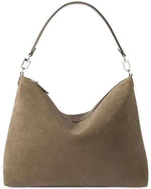 TOTEME Totême Medium Bevel Zipped Shoulder Bag - Grey