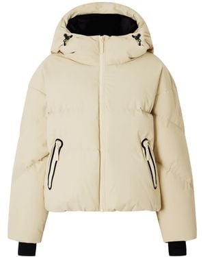 CORDOVA Meribel Hooded Quilted Recycled Down Ski Jacket - Natural