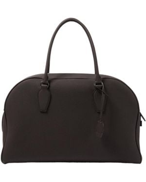 The Row India 15.75 Leather Handbag - Black