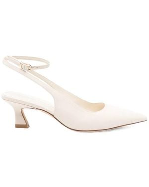 Stuart Weitzman Pointed-Toe High-Heeled Sandals - White