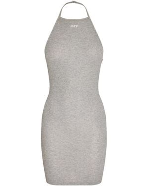 Off-White c/o Virgil Abloh Simple Halter Dress - Gray