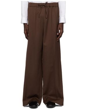 Simone Rocha Drawstring-Waist Pants - Brown