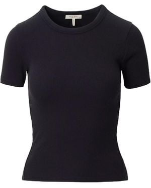 Rag & Bone Crew Neck Short-Sleeved T-Shirt - Black