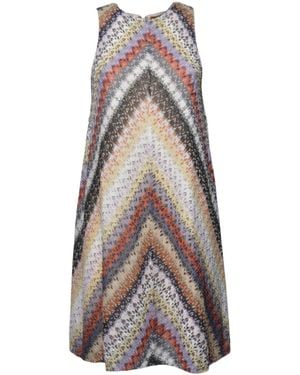 Missoni Lamé Sleeveless Mini Dress - Multicolour