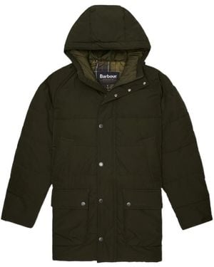 Barbour Long-Sleeved Cotton-Padded Jacket - Green
