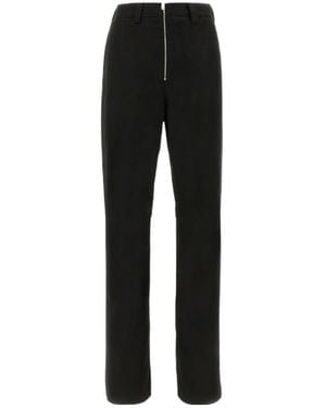 Ambush Logo Embroidered Zip Up Pants - Black
