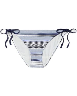 lemlem Neela String Bikini Bottoms - Blue