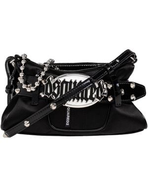 DSquared² Gothic Chain-Linked Mini Crossbody Bag - Black