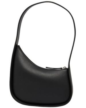 The Row Zippered Half-Moon Handbag - Black