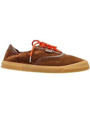 Moncler Logo-Detail Sneakers - Brown