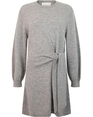 Lisa Yang Draped Knitted Dress - Grey