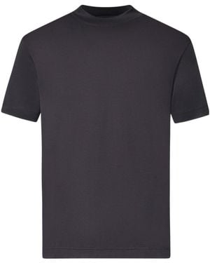 Eleventy Mock-Neck T-Shirt - Black