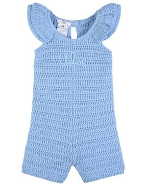 Chloé Ruffled Playsuit - Blue