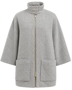 Eleventy Zippered Coat - Gray