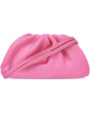 Bottega Veneta Lanyard Leather Coin Pouch - Pink