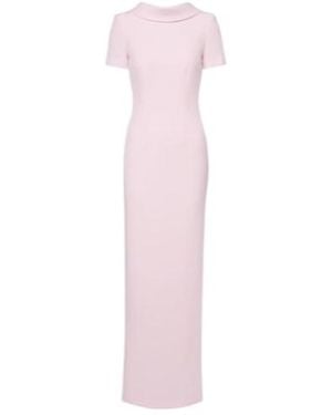 Roland Mouret Slit Hem Maxi Dress - Pink