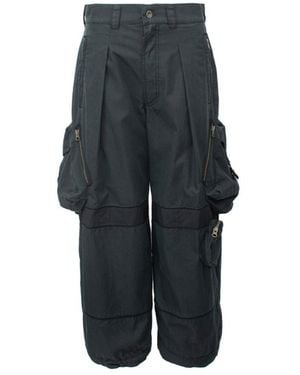 Hyein Seo Nine-Cent Work Casual Pants - Blue