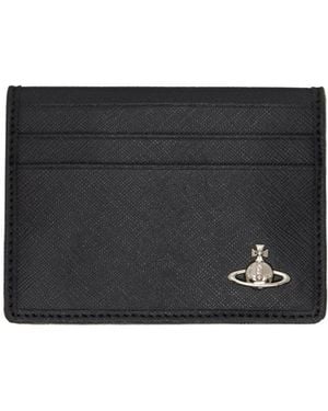 Vivienne Westwood Orb Plaque Card Holder - Black