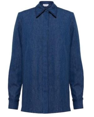 Gabriela Hearst Long Sleeve Shirt - Blue
