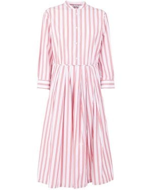 Aspesi Striped Poplin Dress - Pink