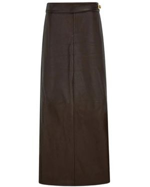 Ferragamo Ferragamo Longline Skirt - Brown