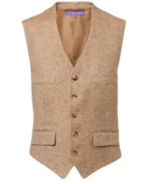 Ralph Lauren Holland Linen Tweed Vest - Natural