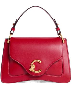 Coccinelle C-Me Foldover Top Tote Bag - Red