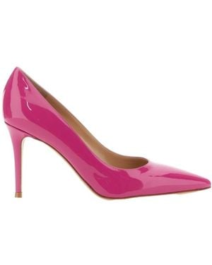 Gianvito Rossi Pointed Toe High Heeled Court Shoes - Pink