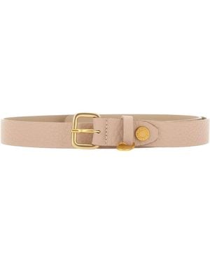 Gianni Chiarini Grainy Buckle Belt - White
