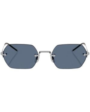 Oliver Peoples Hexagonal-Frame Sunglasses - Blue