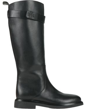 Tory Burch Simple Flat Leather Boots - Black