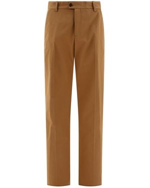 McQueen Straight-Leg Trousers - Brown