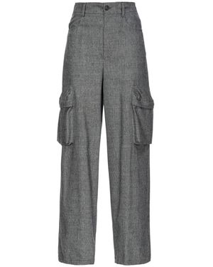 パンツ PINKO Women Pants 100155A24DI76 Grey PINKO TROUSERS PROSPERO Woman Grey Black | Mascheroni Store
