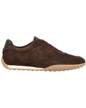 Tod's T Marathon Suede Trainers - Brown