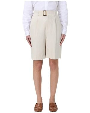 Woolrich Drapey Belted Shorts - Gray