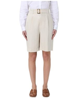 Woolrich Drapey Belted Shorts - Gray