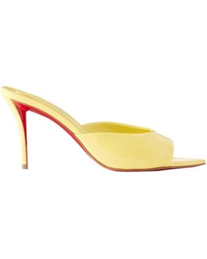 Christian Louboutin Leather Mules - Yellow