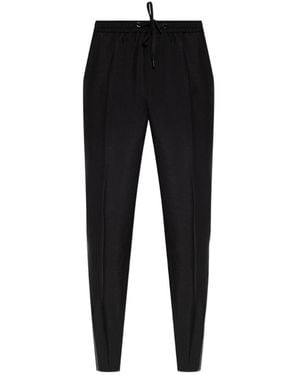 Versace Side Stripe Drawstring Pants - Black