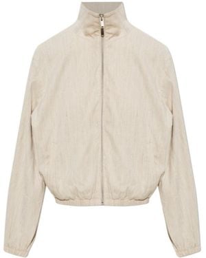 Samsøe & Samsøe Zipper Casual Jacket - Natural